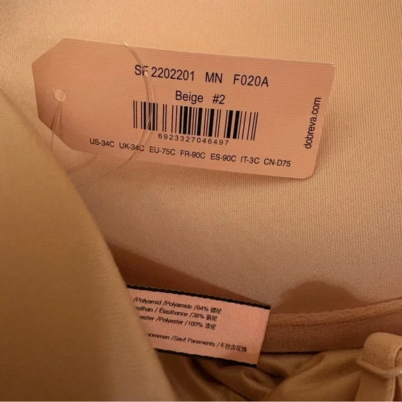 DOBREVA 34 C | Women's Push Up Bra No Underwire - Picture 6 of 6